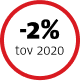 -2% tov 2020