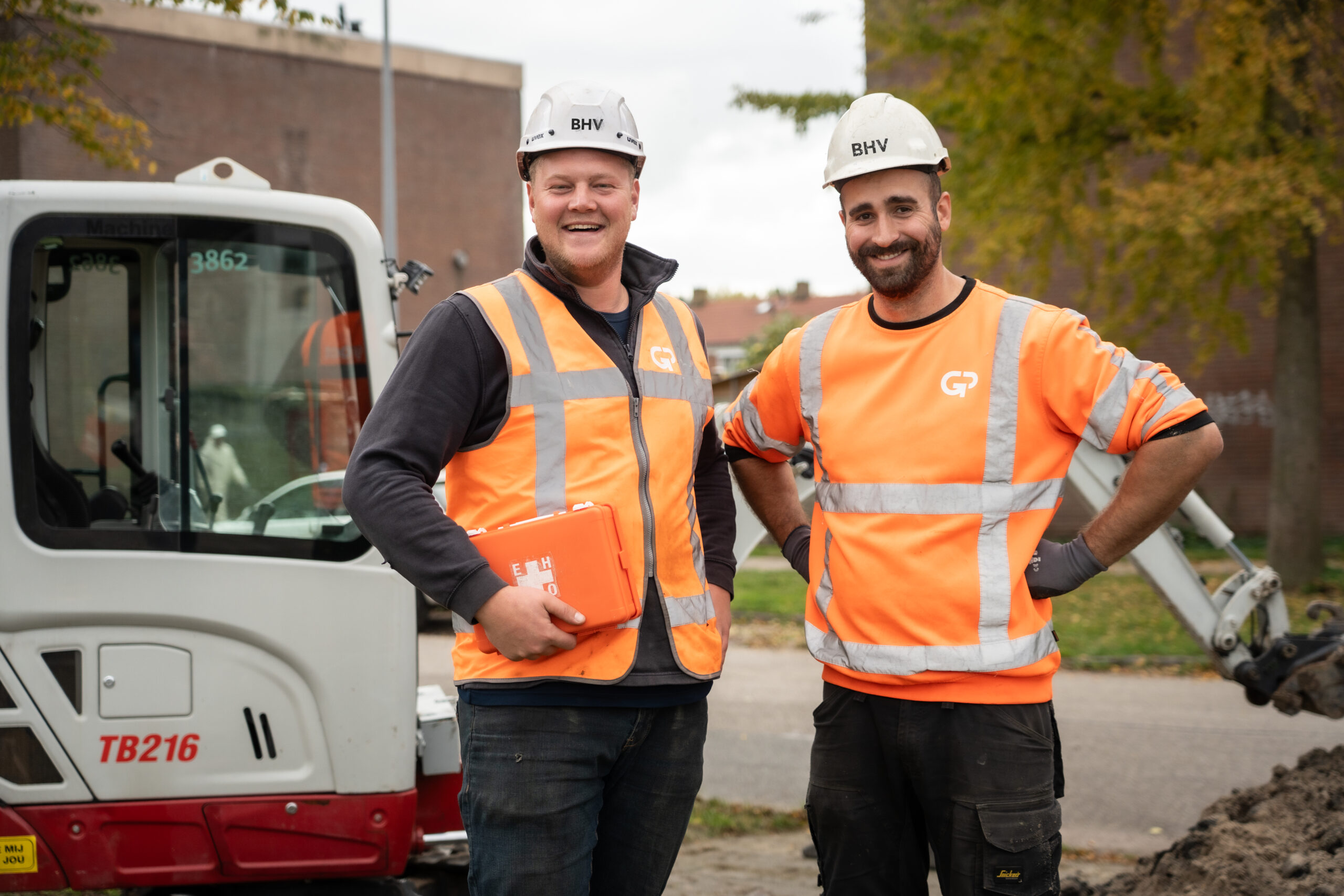 Op de foto links Aaron en rechts Mike